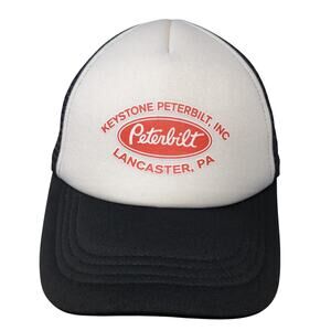 Keystone Peterbilt, Inc Lancaster, PA Snapback Trucker Hat Black OS Three In